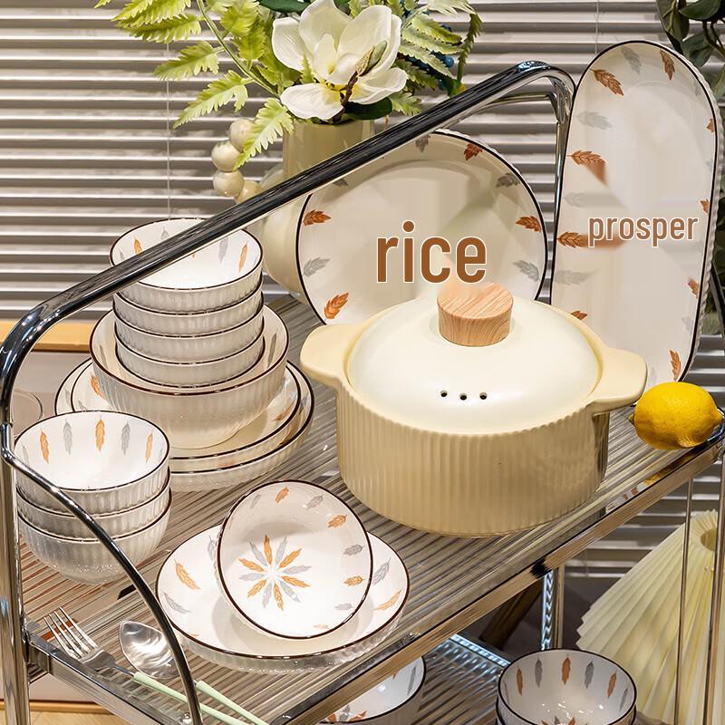 Modern Minimalist 42-Piece Dinnerware Set