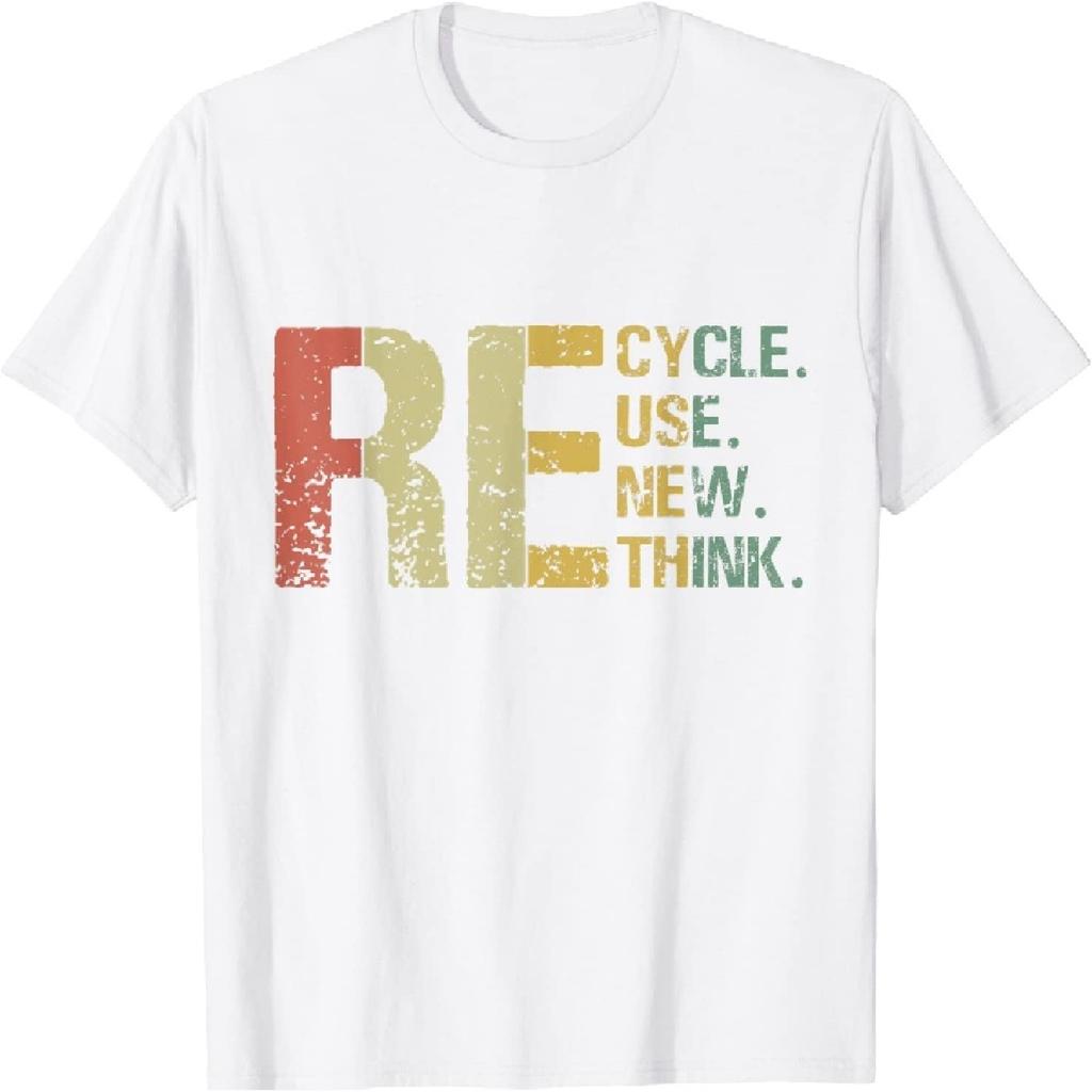SPKD Earth Day Recycle Reuse Renew Rethink Crisis Environmental T-Shirt