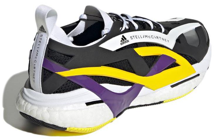 adidas Solarglide Stella McCartney Основной Черный Активный Фиолетовый Шокирующий Желтый Женский GX9858