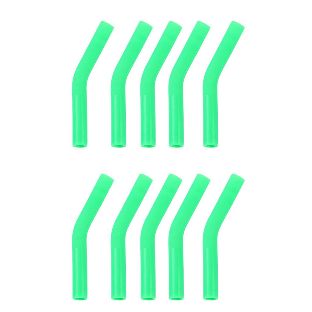 10 Pcs 304 Stainless Steel Straw Silicone Cover Suitable for 8mm Color Straw Nozzle Cover Silicone Head Straw Set