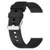 Silicone Watch Band for Garmin Venu/Venu 2 Plus/Venu Sq/Venu Sq 2,20mm Watch Strap with Silver Stainless Steel Buckle