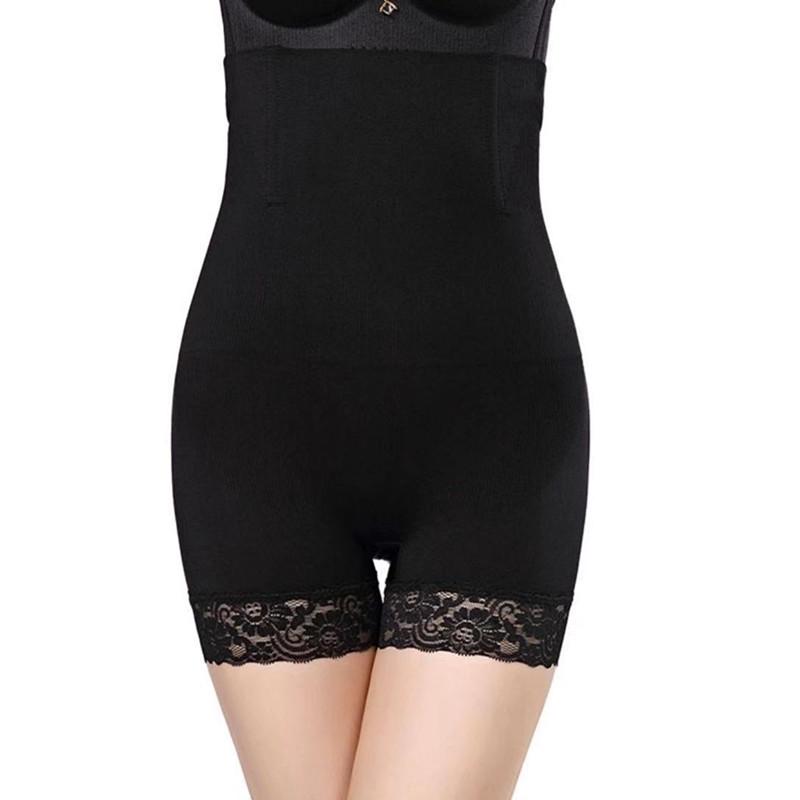 Body Shaper Женское Корректирующее белье с высокой талией Бесшовные кружевные корректирующие трусики Дышащие трусики для похудения живота