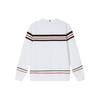 Fila Heritage Striped Crewneck Sweatshirt Men Sweatshirt Standard-White F11M411204F-WT