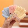 Children's Gloves Autumn and Winter Warm Baby Winter Toddler Boys Girls Children Thickened Cute 3-6 Years Old Five-fingered Hands