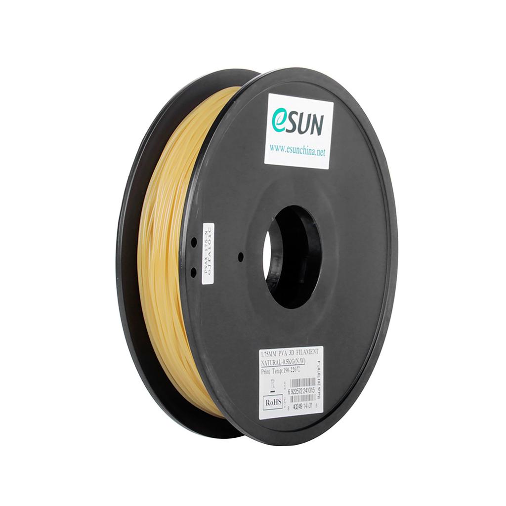 eSUN PVA 1.75mm 3D Printers Filament 0.5kg(1.1lb) Spool Water soluble Consumables Natural Material Refills