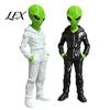 3D Printed Alien Figurine Wearing Hoodie Statue, Green Figurine, Collectible Sci-fi Street Style Decor Sculpture, Sci-Fi Desktop Decoration