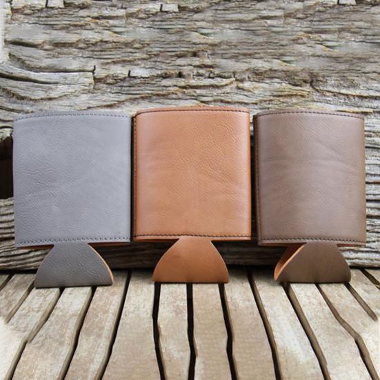 Искусственная кожаный чехол для банок пива и газировки, изоляционный чехол для холодных напитков