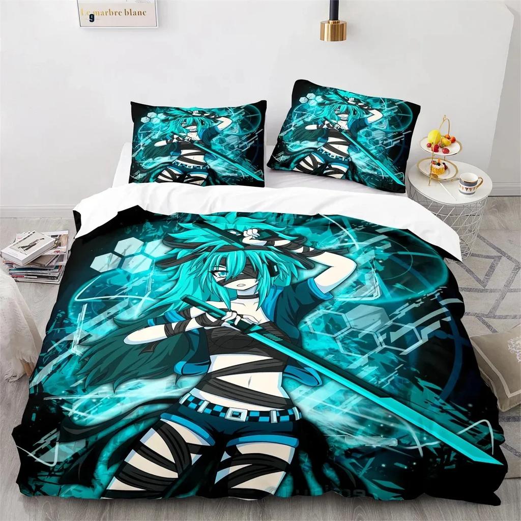 3D Printed Anime Gacha Life Duvet Cover Set With Pillow Covers Polyester Teens Kids Bedding Set Full Queen King Size Bed Linen