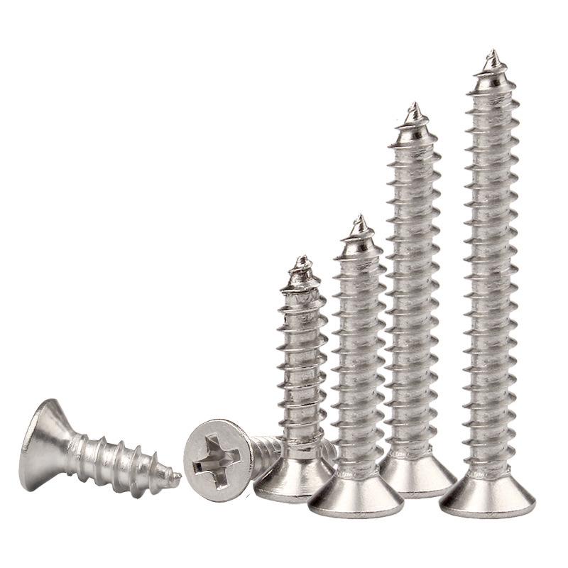Yigu 304 Stainless Steel Phillips Flat Head Self-Tapping Screws M1-M2.5
