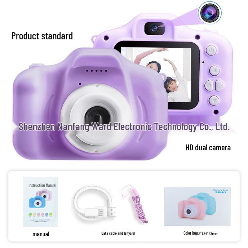 Cross-Border Digital Cartoon Kids Mini SLR Sports Camera Toy