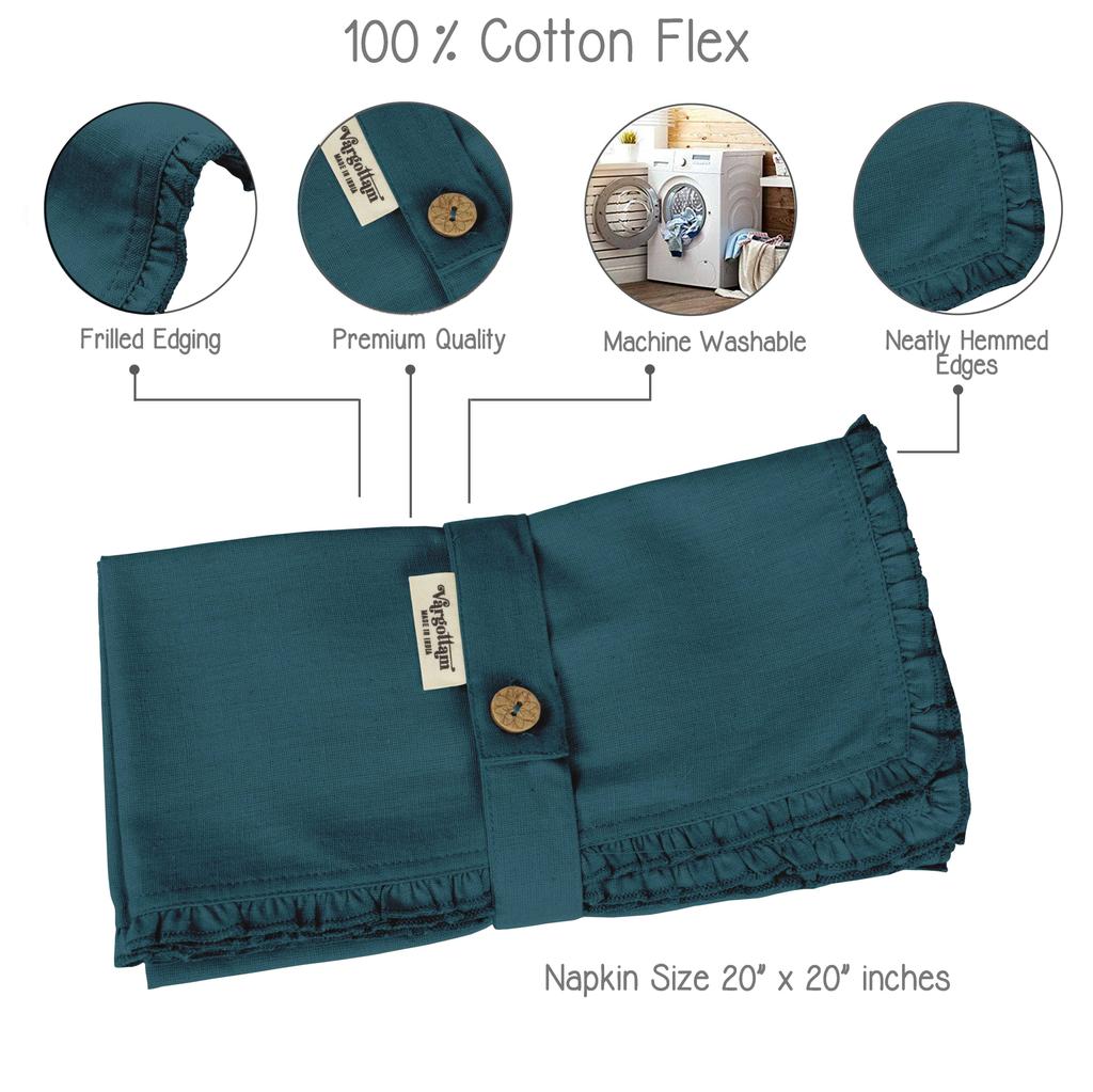 Vargottam Черный домашний декор вечеринки обеденный стол льняные многоразовые салфетки набор-упаковка из