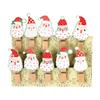 10Pcs Christmas Wooden Clips Home Hanging Photo Wall Decoration DIY Handmade Crafts 2025 New Year Party Supply Navidad Kids Gift