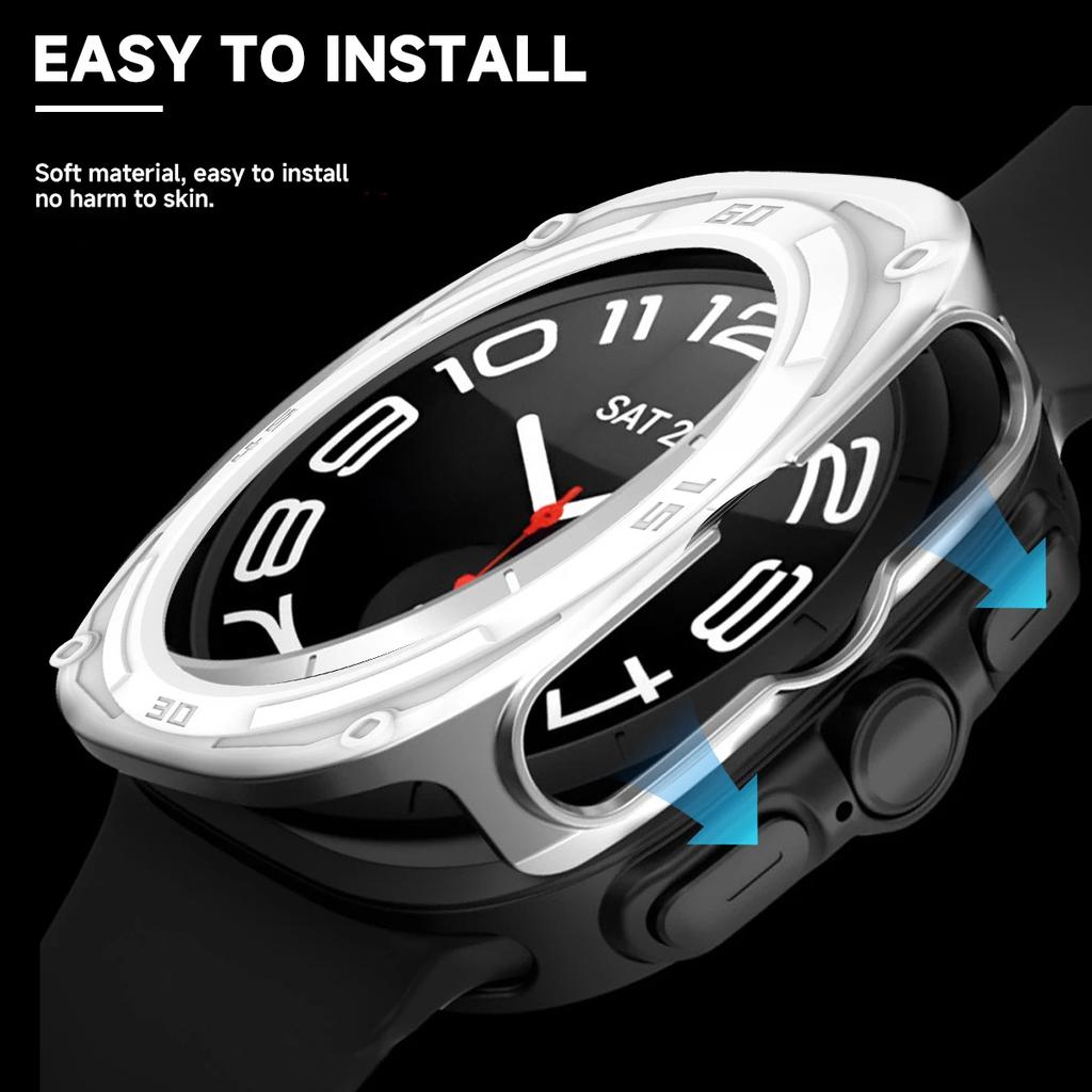 Screen protector for Samsung Galaxy Watch 7Ultra Case 47mm Accessories Hard TPU Frame Protective Bumper Galaxy Watch Ultra cover