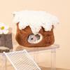 Warm Hamster Cotton Nest Cartoon Hamster Hideout Cute Guinea Pig House  for Winter