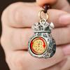 Vintage Cupronickel Alloy Wallet Key Chain Men'S Fortune Car Key Ring Women'S Backpack Charms Lucky Jewelry