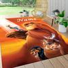 Custom Name Lion Majesty Carpet Rug Customizable Soft Washable Anti-Slip Home Living Room Sofa Mats Personalized Rug. 0909304