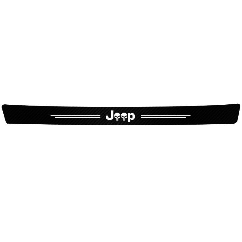 ysmd8 JEEP Car Exclusive Door Sill Sticker Threshold Protective Film For Jeep Wrangler Grand Cherokee Avenger Compass Wagoneer Patriot