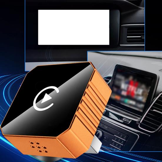 Беспроводной адаптер для автомобилей с CarPlay Адаптер Plug-and-Play с двухдиапазонным Wi-Fi и автоподключением Простота установки Умный автоконнектор