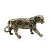 Copper Figure Tea Pet Tiger Ornaments Pure Copper Animal Tiger Models Keychains Pendants Charms Desk Decorations