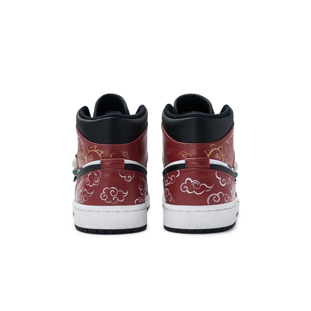 Jordan Air Jordan 1 Винтажные Баскетбольные Кроссовки Мужские Средние Белый/Черный DQ8426-301(Team80-S-BOX)