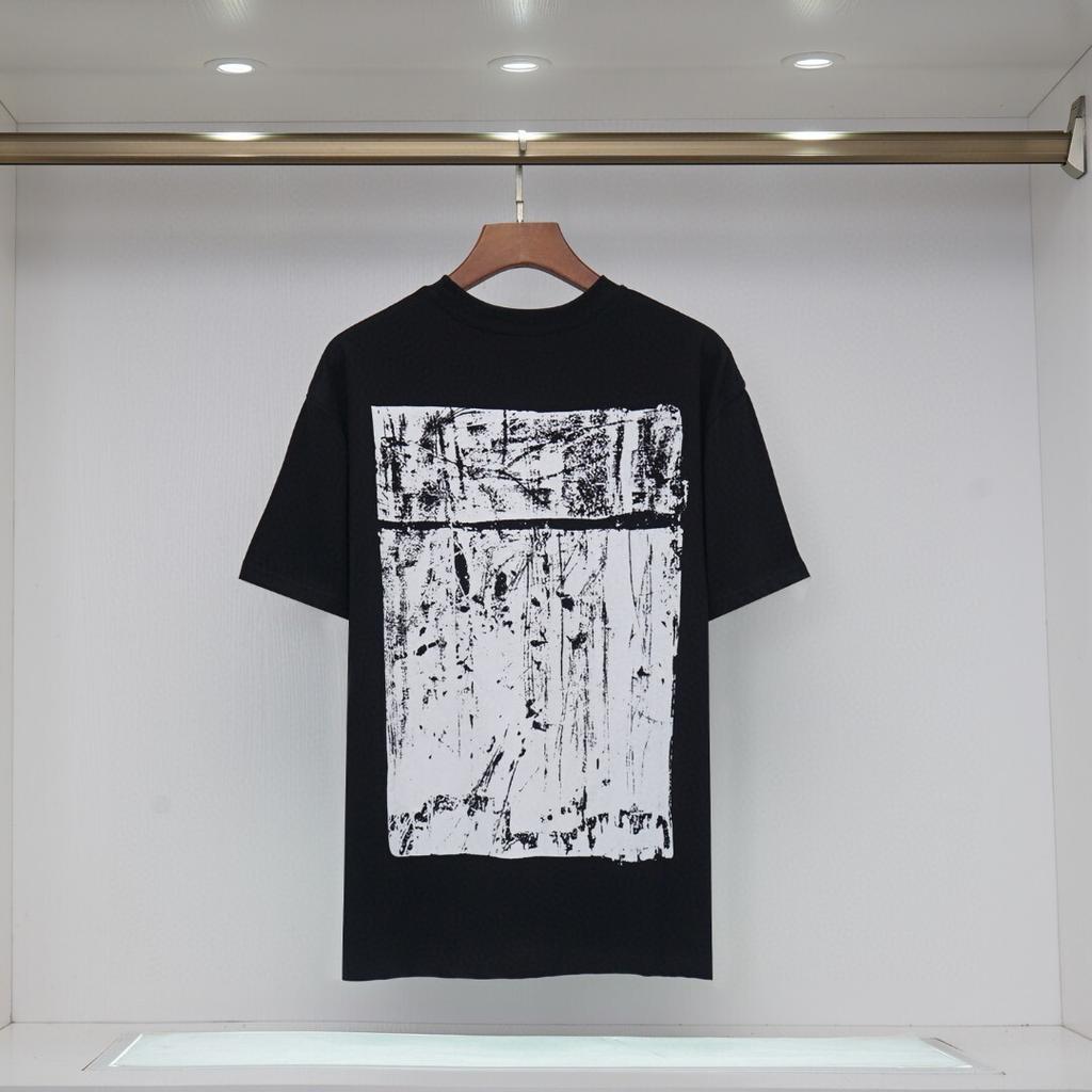 2061 Off-White Summer Men's and Women's Pure Cotton Print Oversized T-shirt Street Wear
