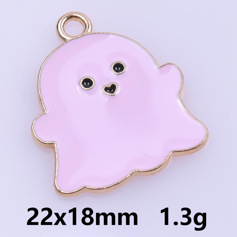 Pink Love Girl Accessories Enamel Bulk Charms For Jewelry Making Supplies Moon/Flower/Butterfly Pendants Charm DIY Earring Craft
