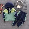 Детское пальто, брюки, комплекты из 2 предметов с длинными рукавами для маленьких мальчиков, детская одежда, повседневный костюм для мальчиков