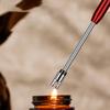 1 Set Electric Igniter USB Rechargeable Windproof LED Power Display Pulse Igniter Stick with Long Handle for Outdoor Home