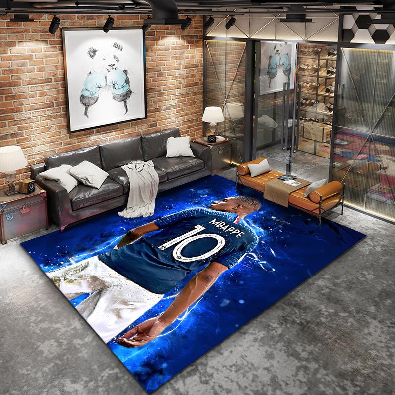 Mbappe Carpet Rug For Living Room Bedroom Home Sofa Decoration Kids Play Nonslip Floor Mat