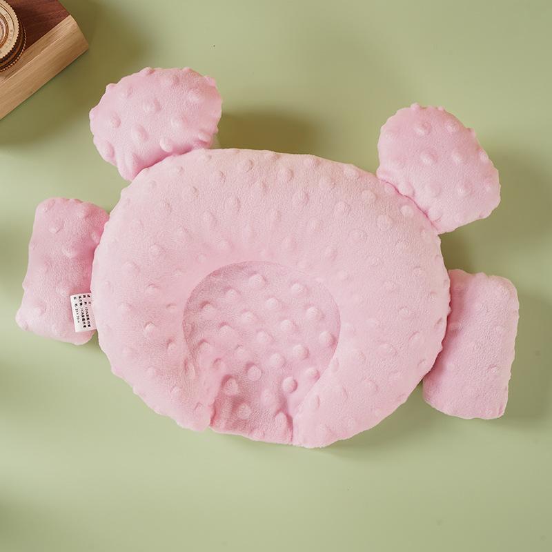 Мультяшная детская фасоль бархатная форма медведя антипрогибная подушка для головы фиксированная дышащая боковая подушка для сна новорожденных подголовник для младенцев