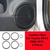 Углеродное волокно Автомобильный центр Панель управления Руль Декоративная крышка Наклейка Наклейка для Toyota RAV4 Внутренняя часть автомобиля
