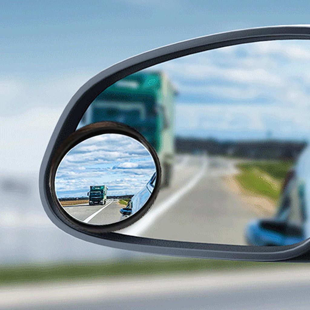 Car Blind Spot Mirror 360-Degree Rotation Mirror For Car Rainproof Accessories With 150-Degree Angle View For Monitor Rearview