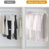 PEVA Double-Zipper Large Clothes Dust Cover Garment Suit Dress Coat Waterproof Dustproof Clothes Protector Hanging Organizer Wardrobe Storage Bag