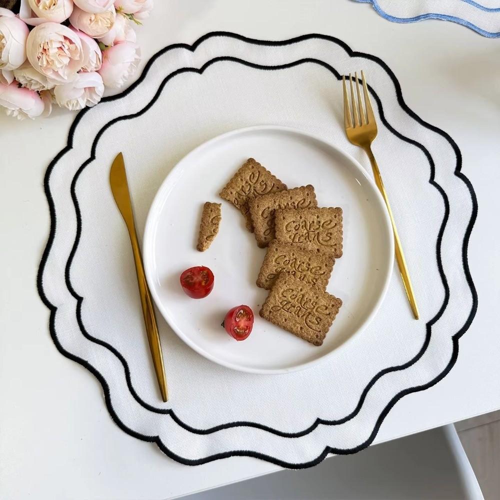 Vintage Embroidered Placemat Cotton Dining Table Mat Trendy Table Place Mat