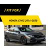 Carbon Fiber Black Interior Decoration Cover Trim For Honda Civic 2016 17- K