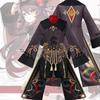 Genshin Impact Hutao Cosplay Costume Uniform Wig Cosplay Anime Game Hu Tao Chinese Style Halloween Costumes for Women