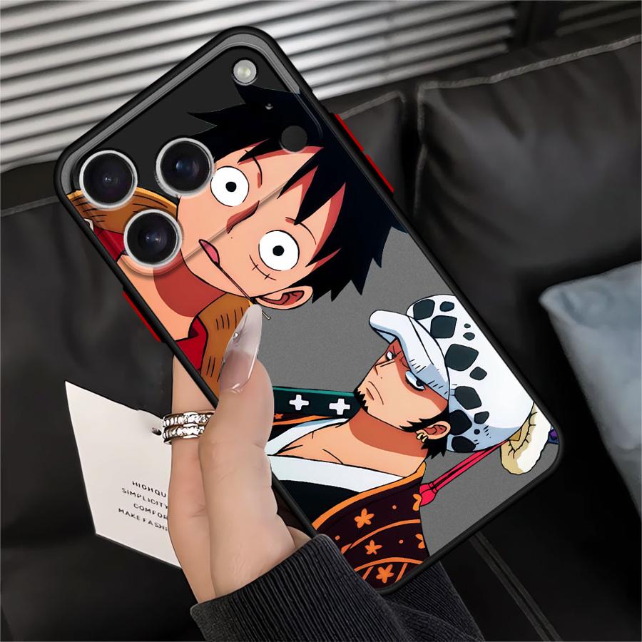 Чехол для iPhone 17 Pro Max 11 XS XR 13 Mini 14 Air 7 8 SE 15 16 Plus 12 с изображением Луффи из аниме One Piece, задняя крышка телефона Funda