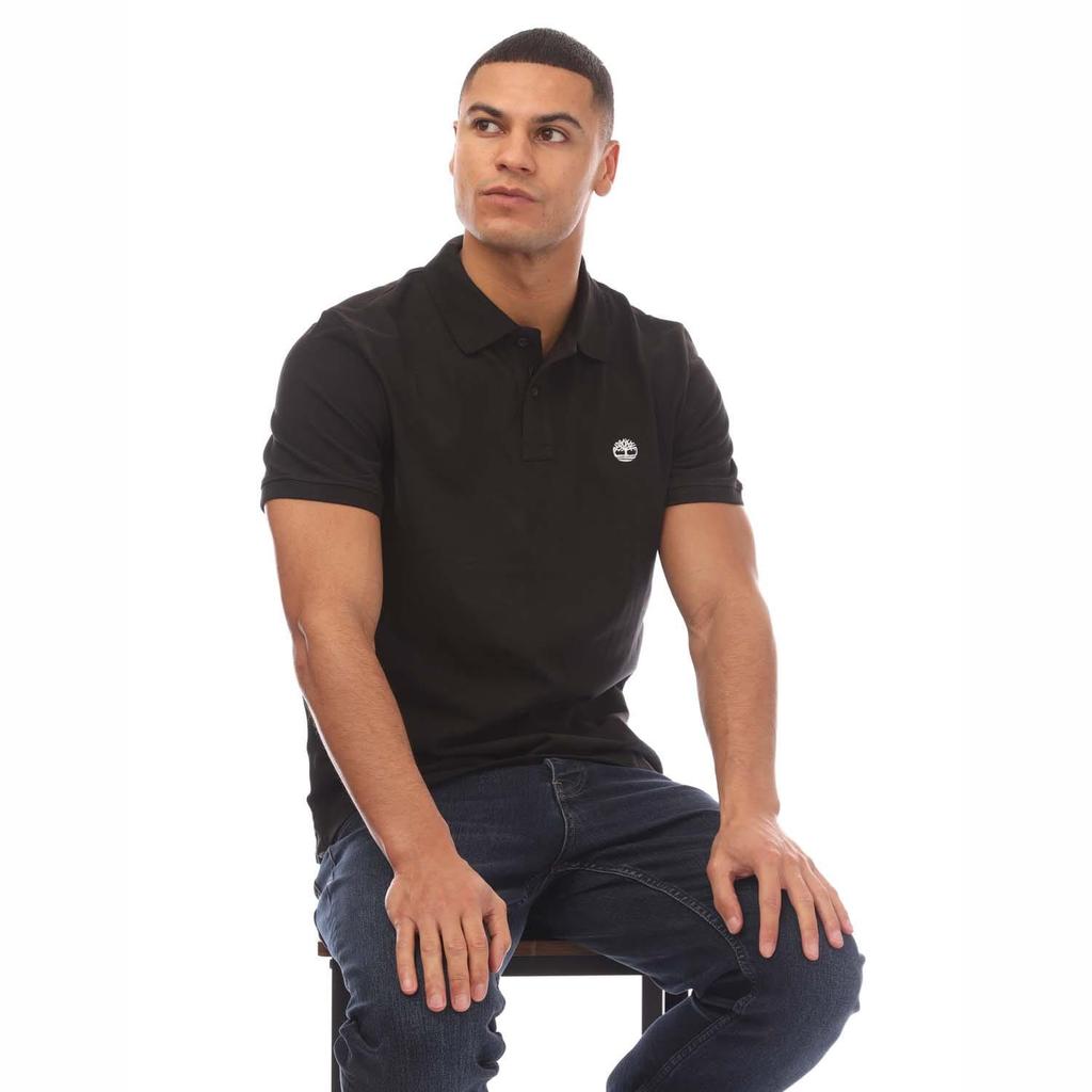 Timberland Mens Oyster River Logo Polo Shirt