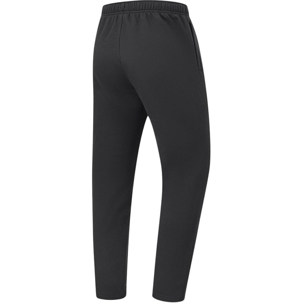 Мужские трикотажные спортивные брюки Li Ning Fitness Series, прямые, со средней талией, черные, AKLUC37-1