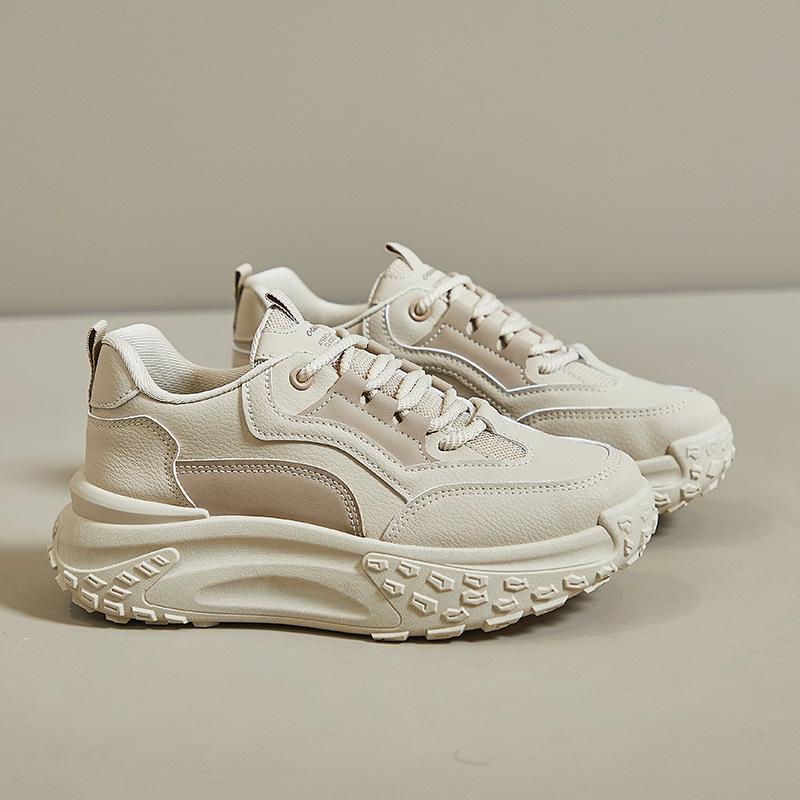 Корейский тренд женские маленькие белые туфли весна новые дышащие кроссовки на платформе старые папины туфли студенческие скейтборды Zapatillas Mujer