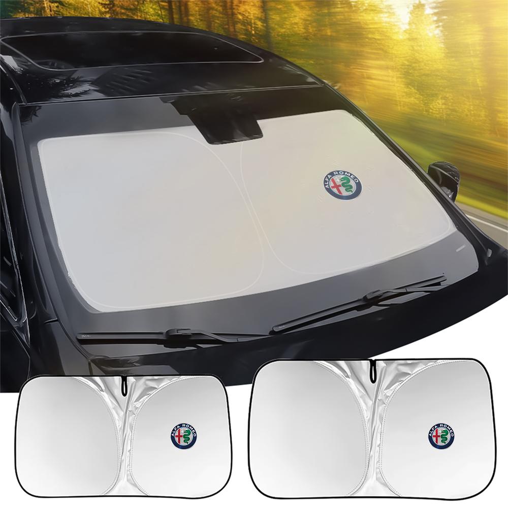 2026 Hot Alfa Romeo Car Windshield Snow Sun Shade Waterproof Protector Front Windscreen Cover Dual-purpose For Alfa Romeo Giulia zw2