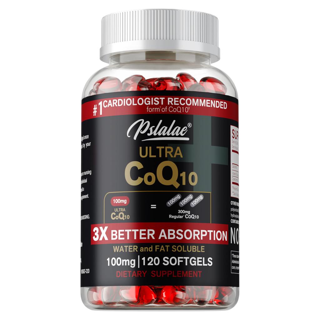 High content 100mg Coenzyme Q10, adult health and nutrition capsules, all-natural