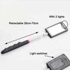 Telescoping LED Lighted Flexible Inspection Mirror 360 Rotation Mechanic  Inspection Mirror Telescopic Handle Repairing Tools