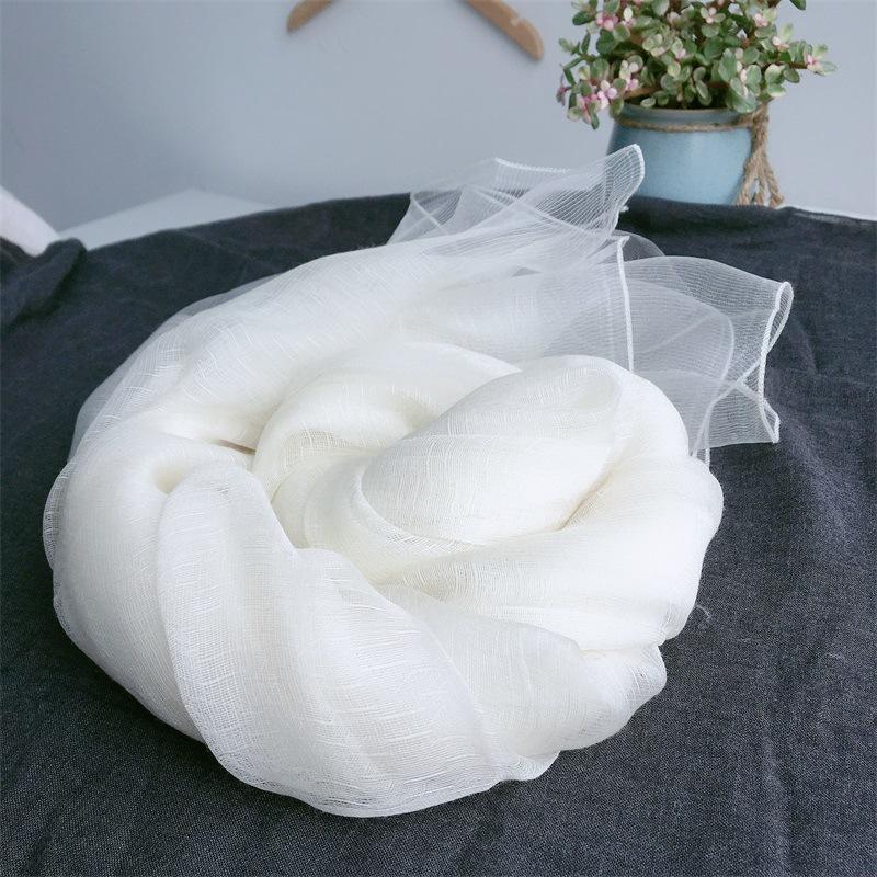 Art Studio Sketching Diy Tie-Dye Batik Plant Dyed Scarf Silk Wool Solid Color Scarf Fashion Silk Scarf Women