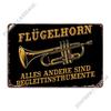 Horn Metal Sign Rusty Kitchen Club Bar Kitchen Tin Sign Poster