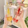 Large Capacity Portable Straw Cup Transparent Non-leaking Water Cup with Filter Cute Drink Bottle for Boys and Girls