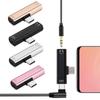 Fast Metal USB C Audio Convertor Headphone Jack AUX Splitter Type-C To 3.5mm Adapter