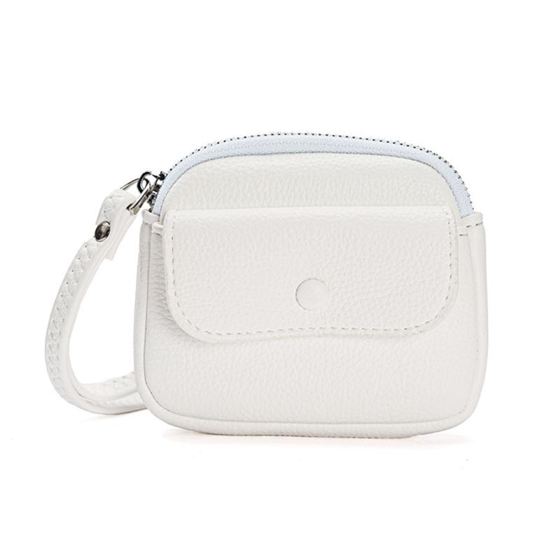 Женский модный кошелек для монет, минималистичная сумка на запястье, небольшой кошелек, короткая сумка для монет из искусственной кожи