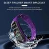 Smart Bracelet HD-compatible Waterproof Fitness Tracker Bluetooth-compatible Comfortable Silicone Wristband