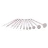 12Pcs Drill Diamond Grinding Head Bur 2.3mm Jade Stone Carve Polish Engrave Tool